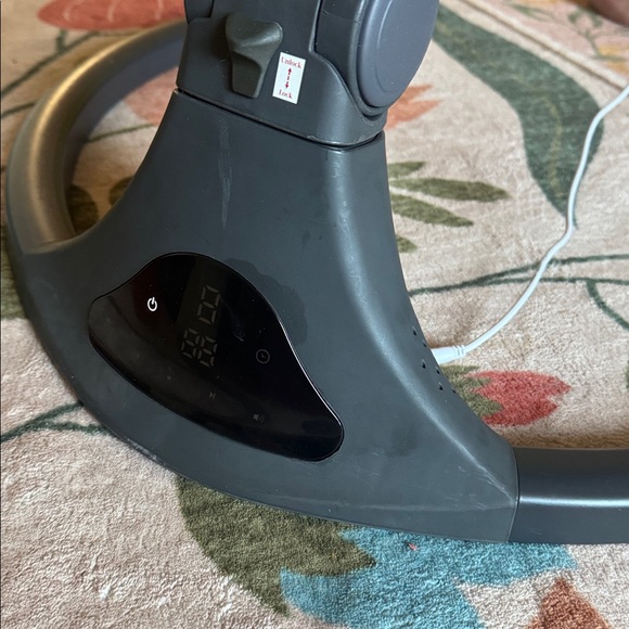 Larex Electric Black Gray Canopy Hanging Toy Swivel Swing - Picture 6 of 9